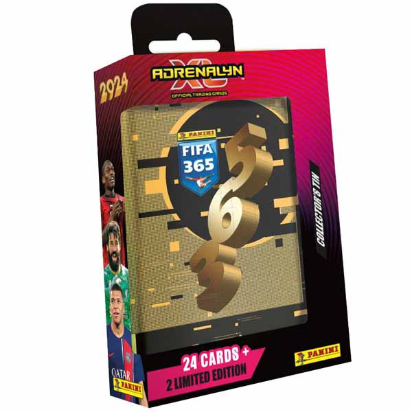Futbalové karty Panini 365 20232024 Adrenalyn plechová krabička (pocket) 01-6764