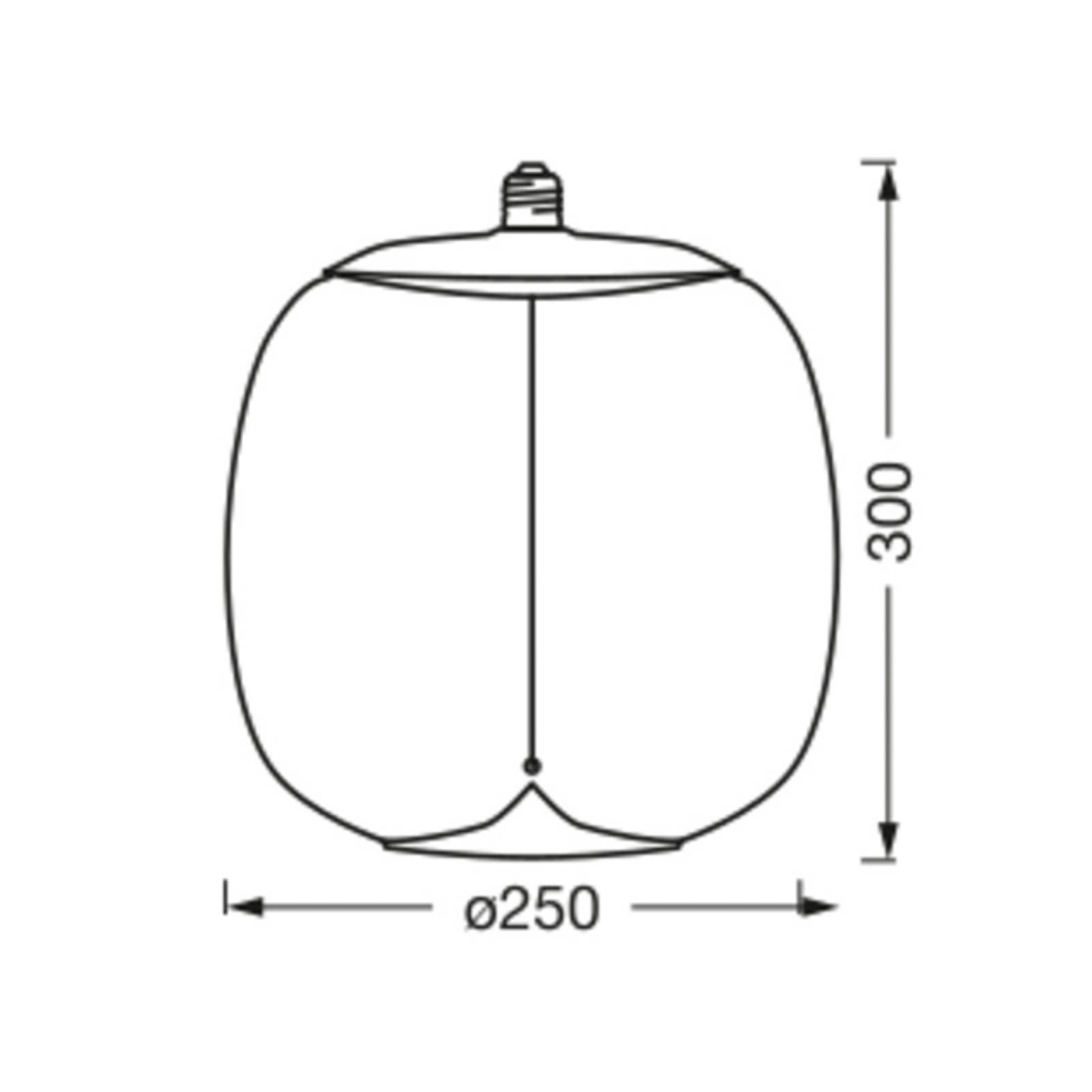 OSRAM Vintage 1906 Big Oval, dymová, E27, 1 800 K, vlákno