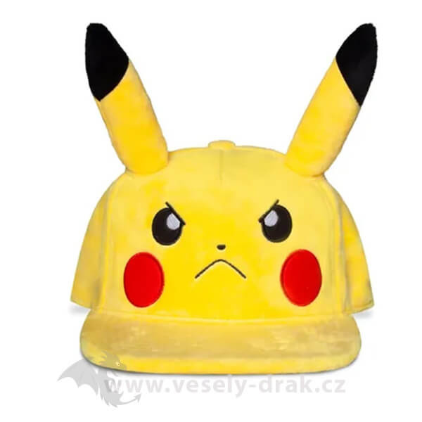 Difuzed Šiltovka Pokémon - Angry Pikachu (plyšová)