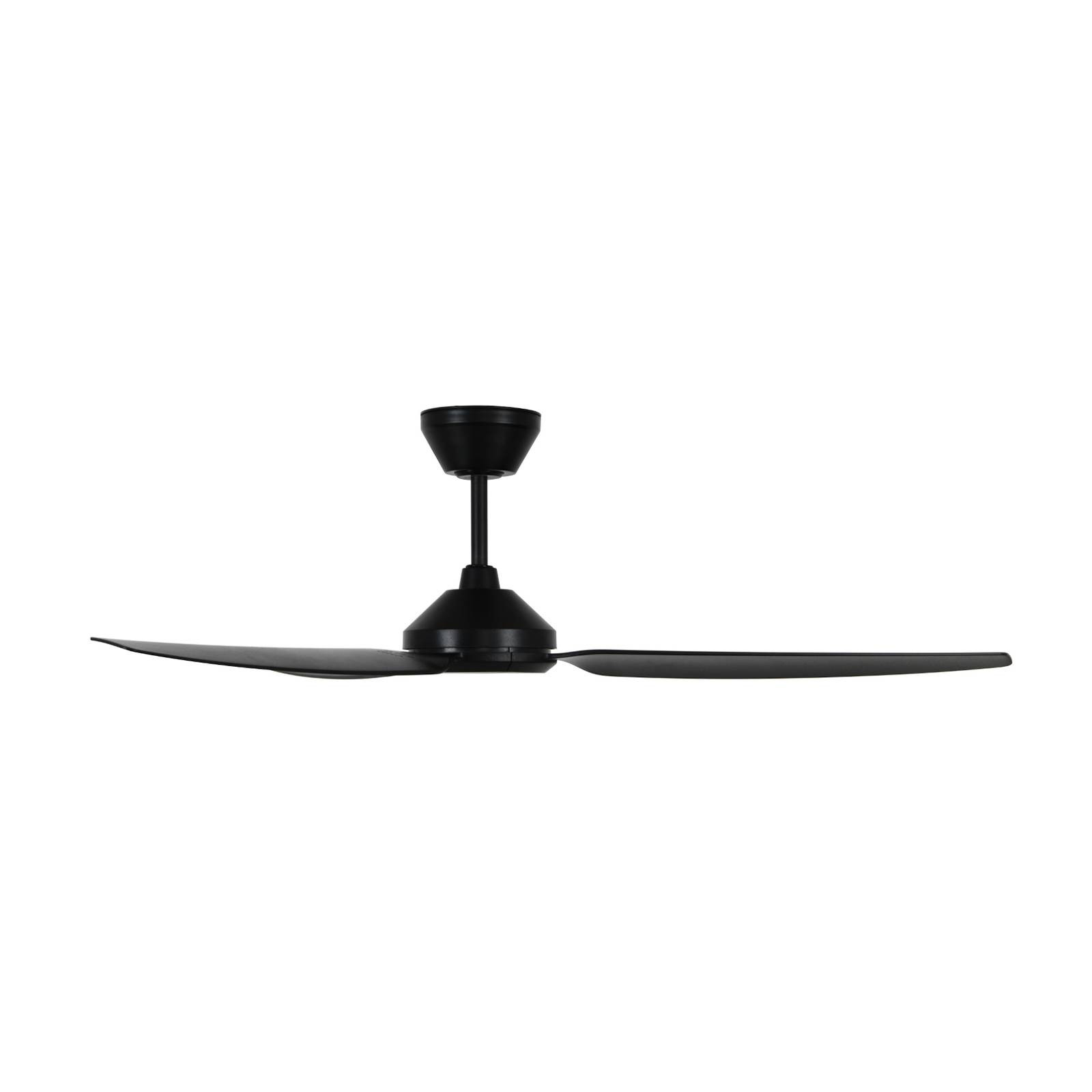 Stropný ventilátor Polis čierny DC tichý 137 cm diaľkové ovládanie