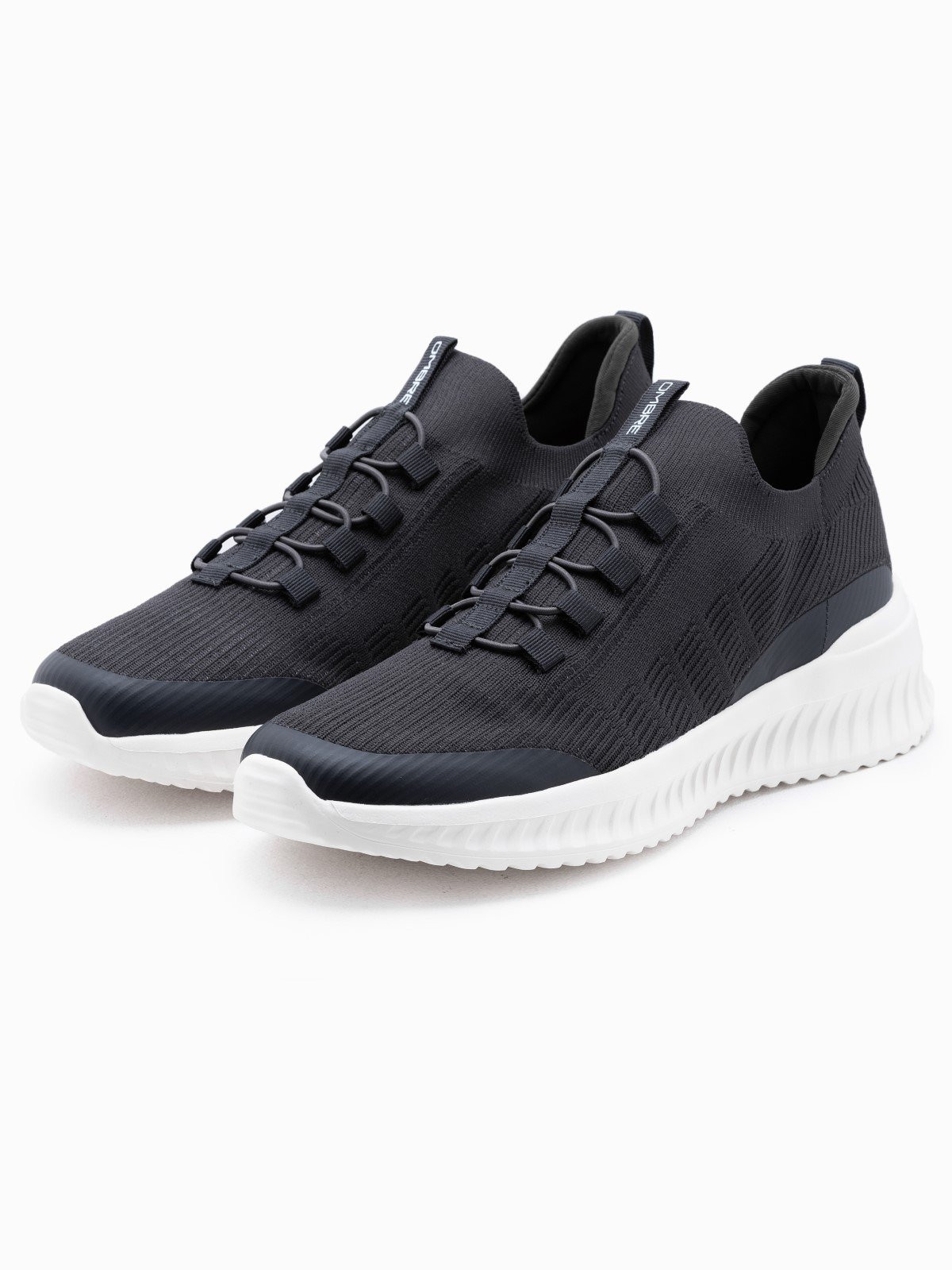 Ombre Men's sneaker slip-on shoes made of lightweight materials - graphite
