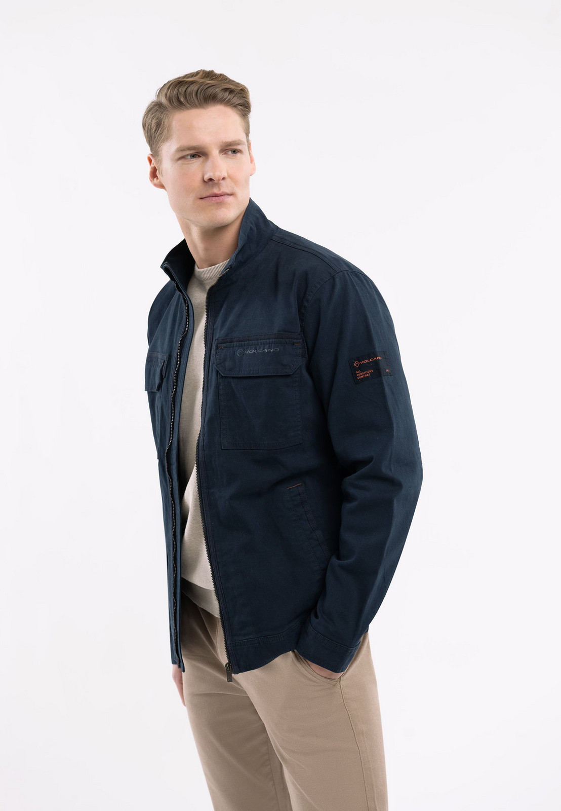 Volcano Man's Jacket J-Ario Navy Blue