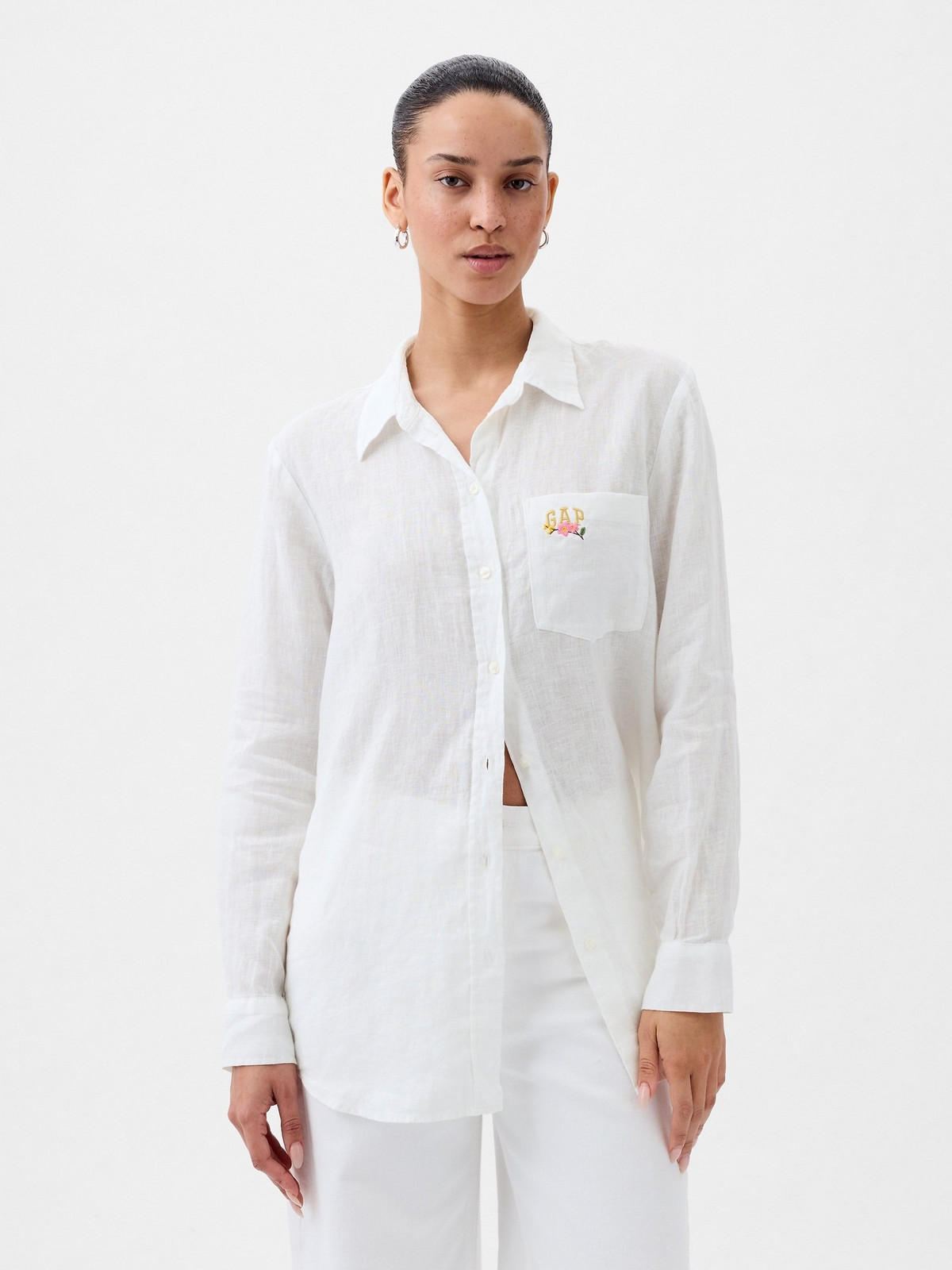 GAP Linen Shirt with Logo - Women