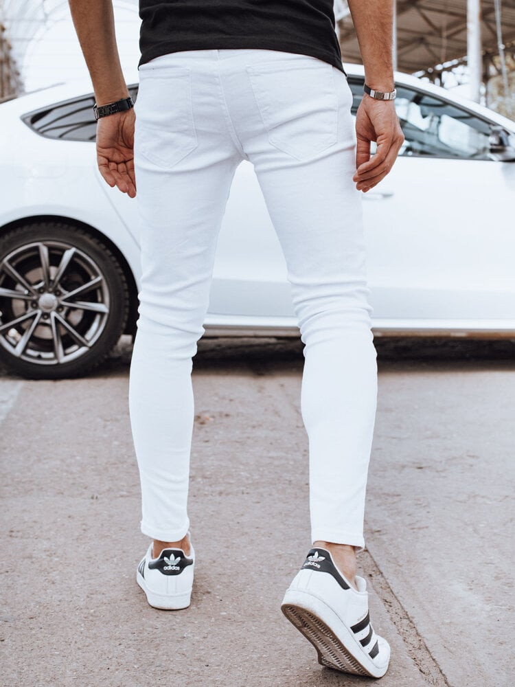 Men's White Denim Dstreet Pants