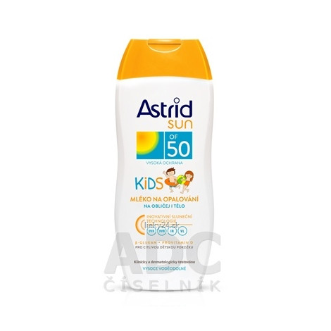 ASTRID SUN Detské mlieko na opaľovanie OF 50