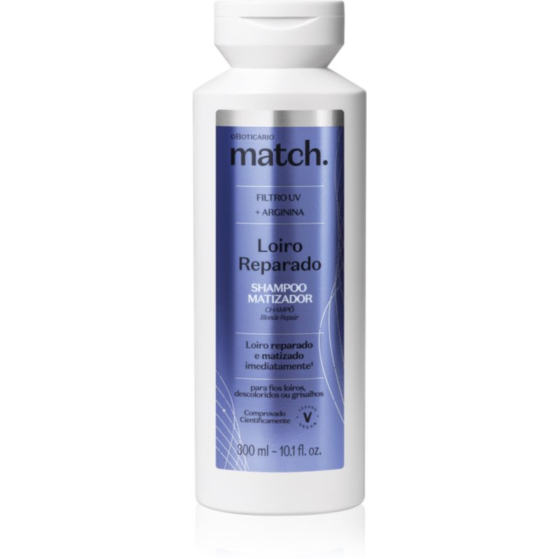 oBoticário Match regeneračný šampón pre blond vlasy 300 ml