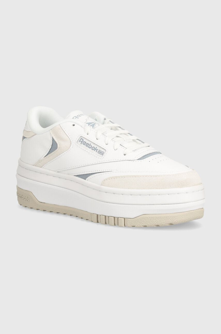 Kožené tenisky Reebok Classic Club C biela farba, 100201959