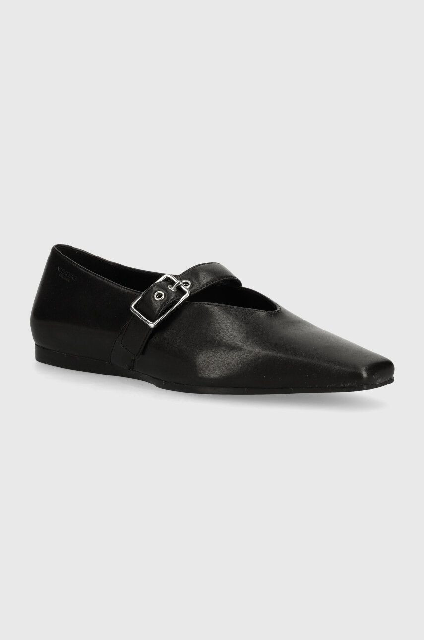 Kožené balerínky Vagabond Shoemakers WIOLETTA čierna farba