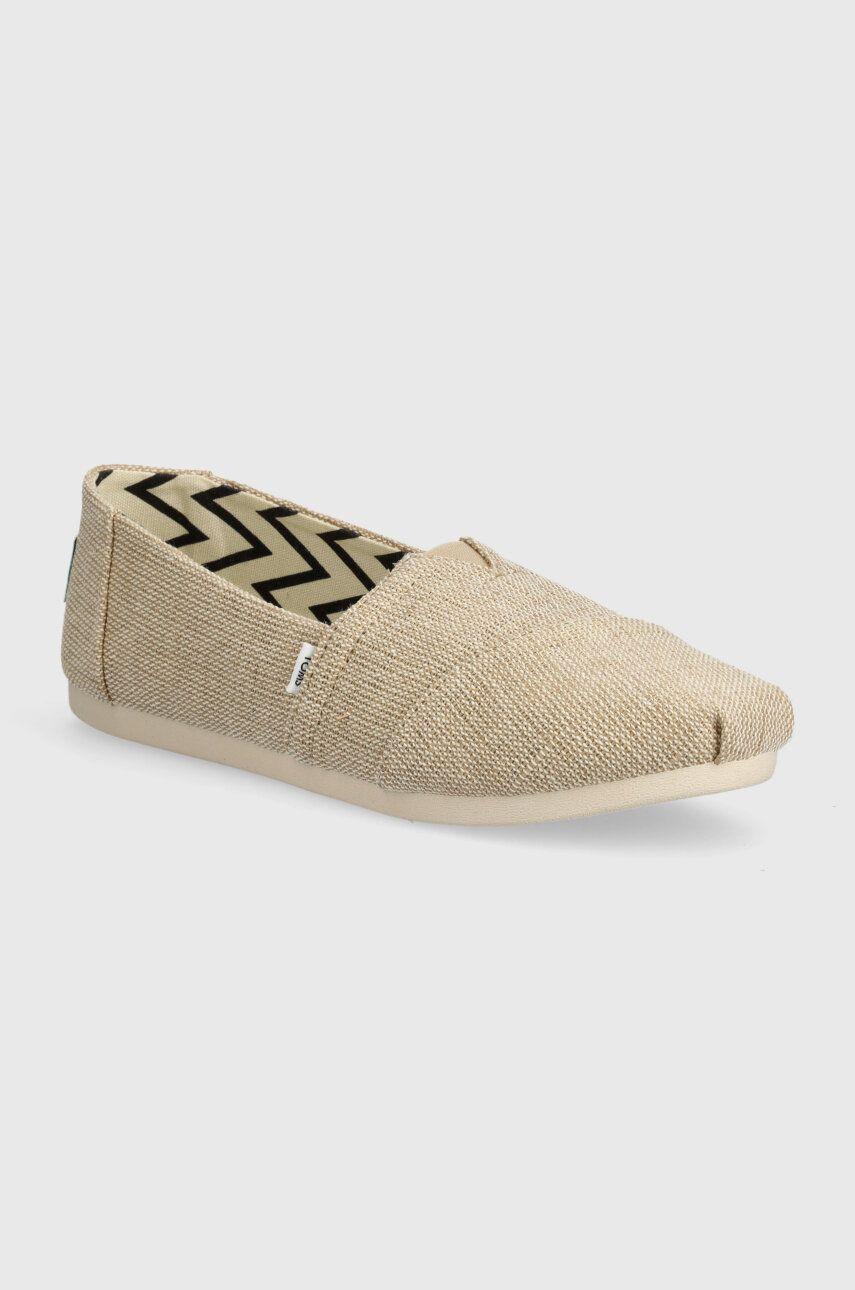 Espadrilky Toms Alpargata béžová farba, 10018279