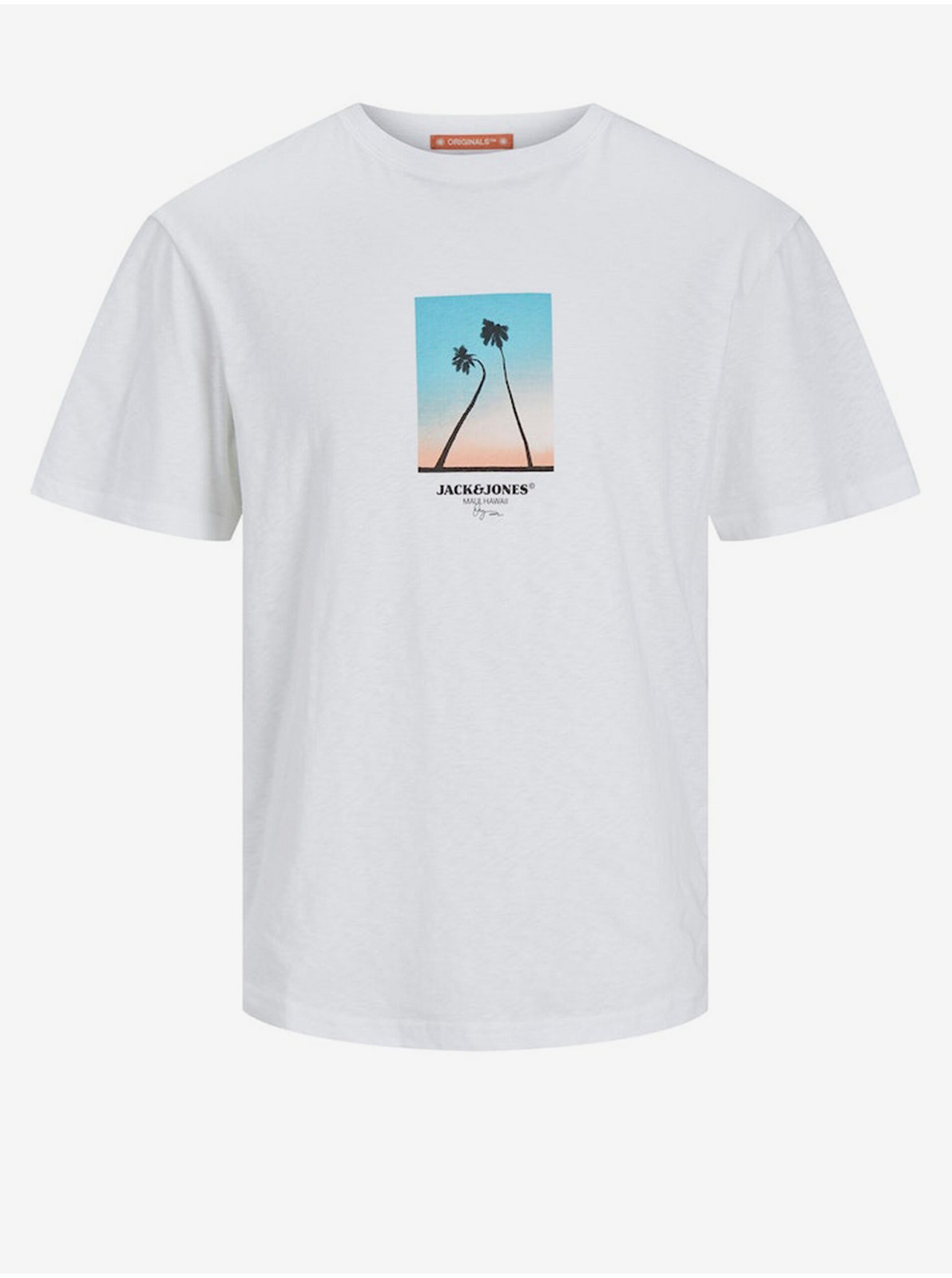 Biele pánske tričko Jack & Jones Aruba