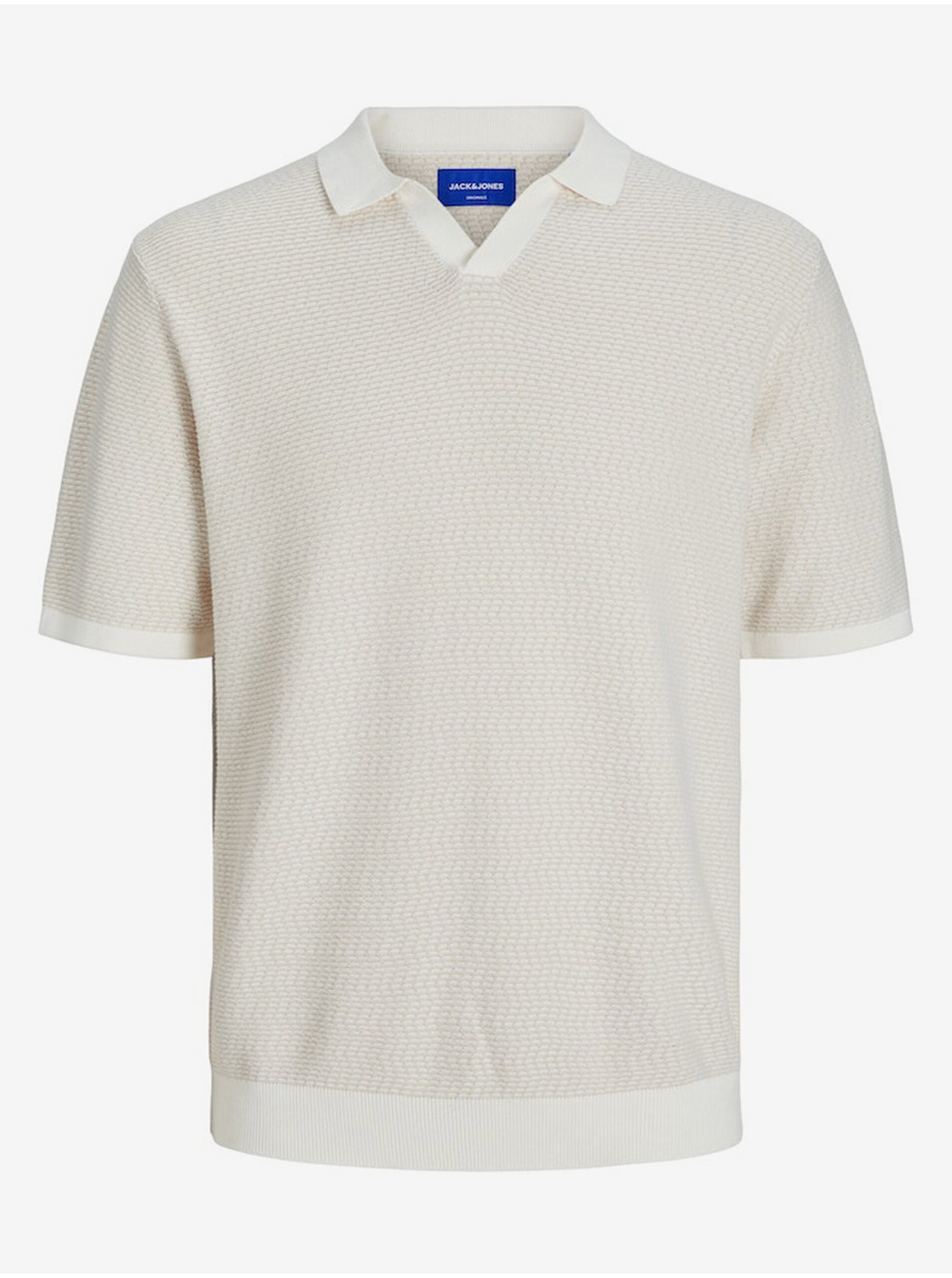 Béžové pánske polo tričko Jack & Jones Mykonos