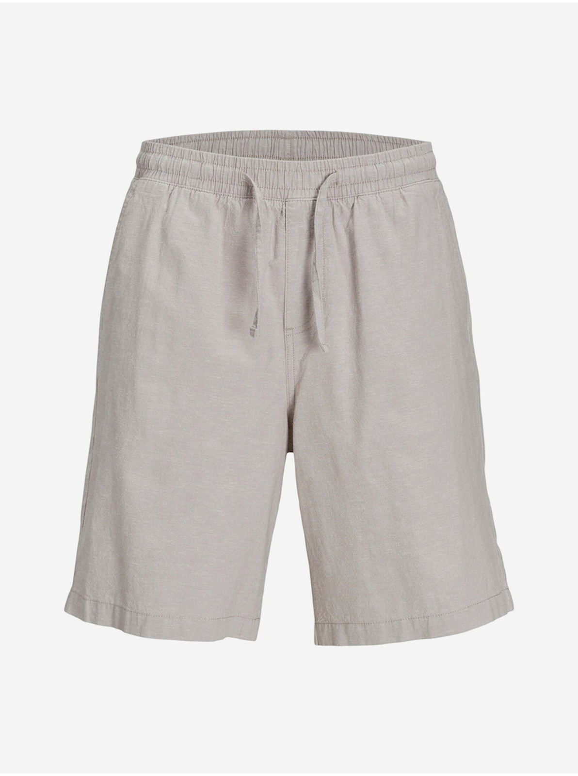 Béžové pánske kraťasy s prímesou ľanu Jack & Jones Karl