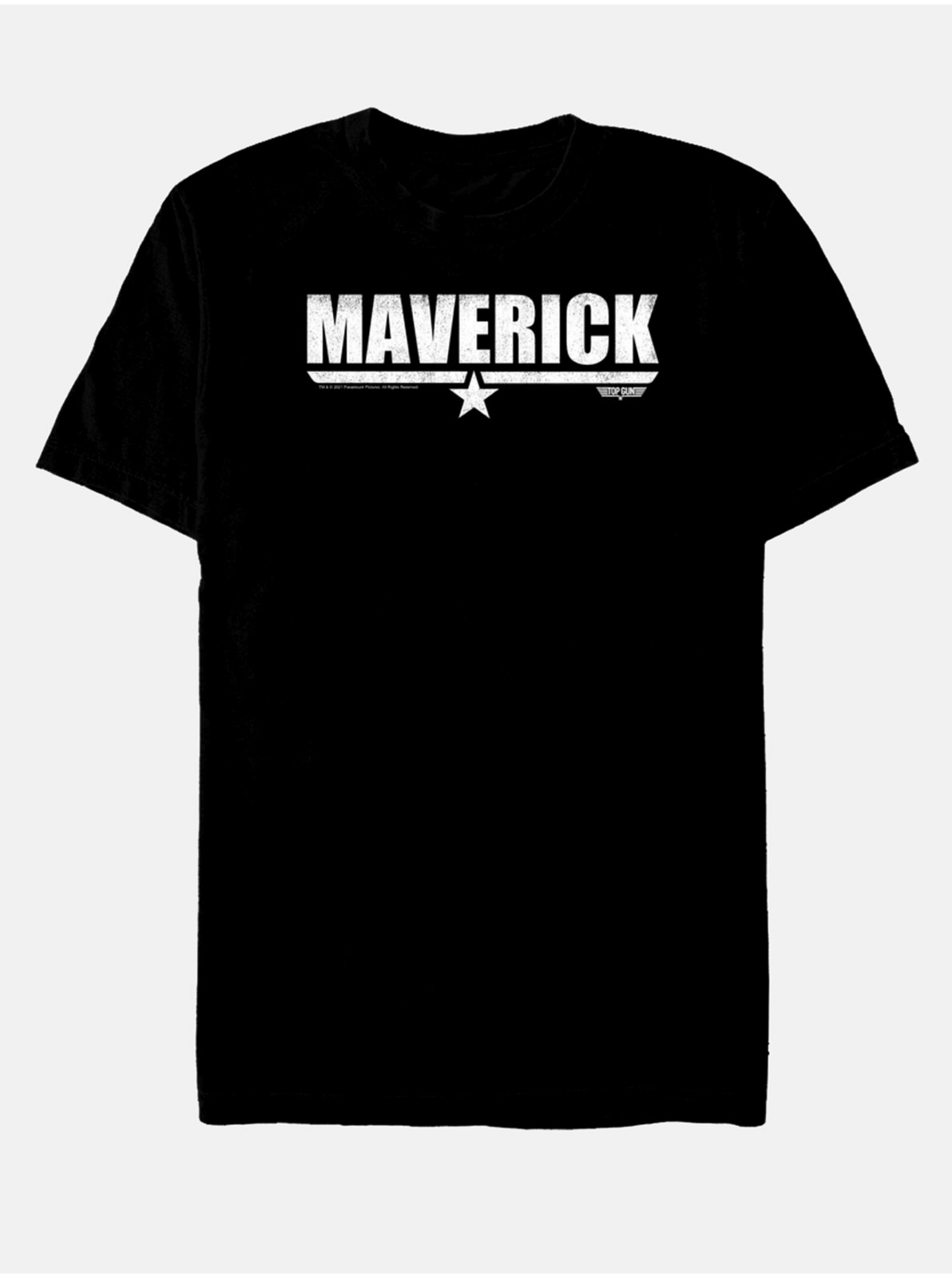 Čierne unisex tričko Paramount Maverick