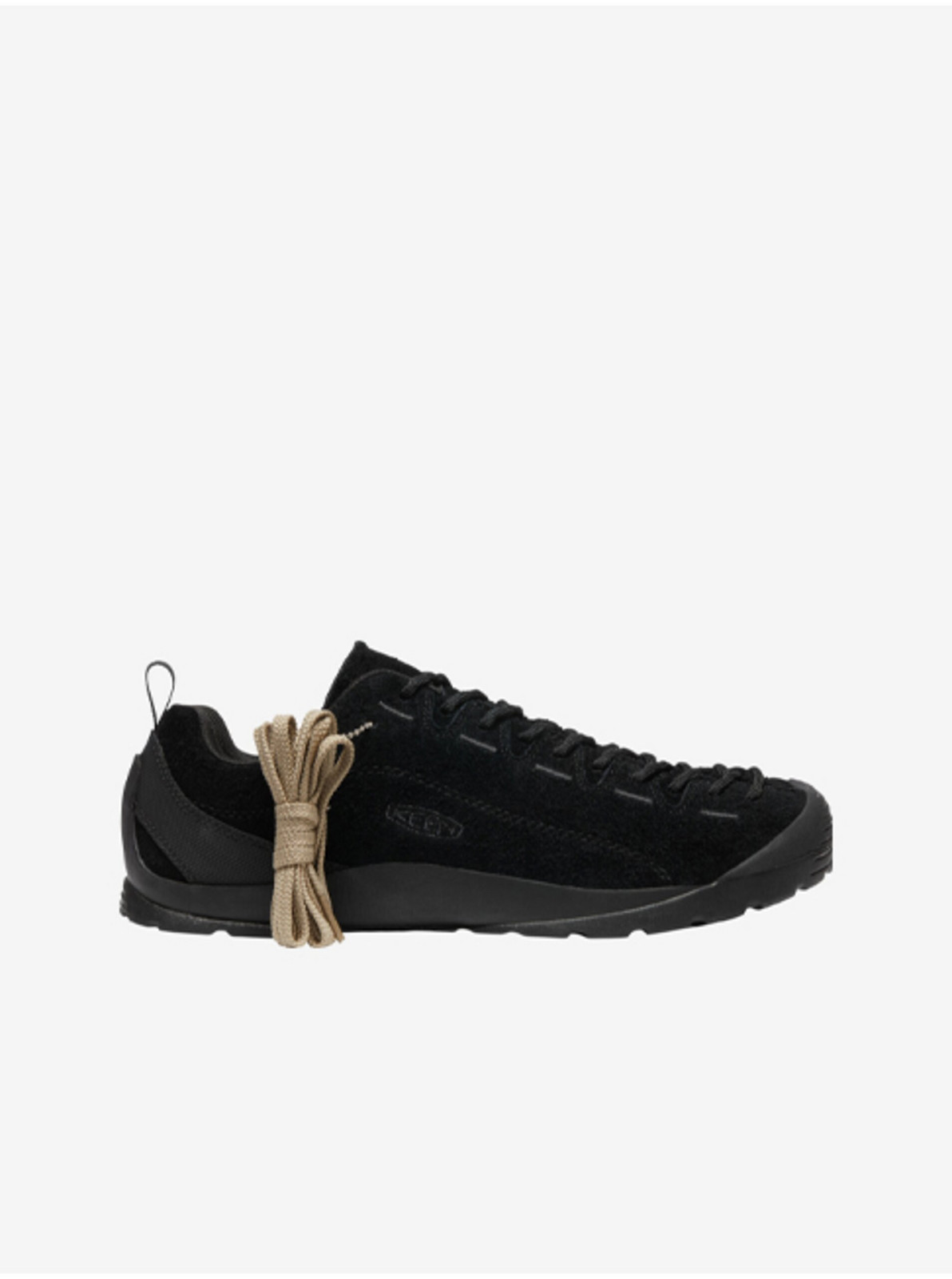 Čierne pánske outdoorové semišové tenisky Keen Jasper II