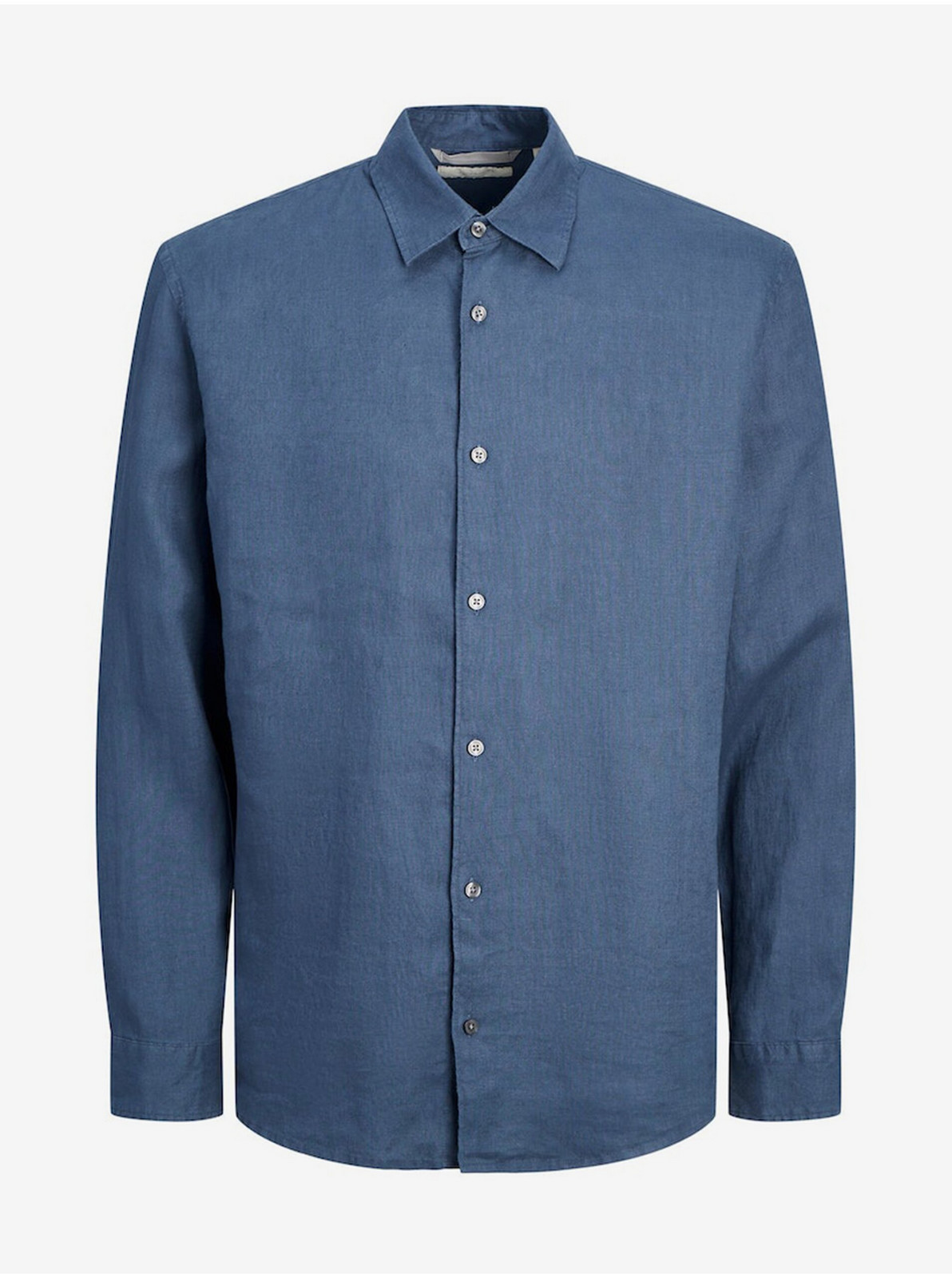 Modrá pánska ľanová košeľa Jack & Jones Lawrence