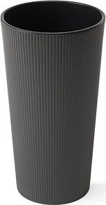LAMELA, kvetináč LILIA JUMPER – prúžok O 19 cm, výška 36,4 cm, grafit
