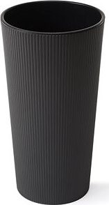 LAMELA, kvetináč LILIA JUMPER – prúžok O 30 cm, výška 57 cm, grafit