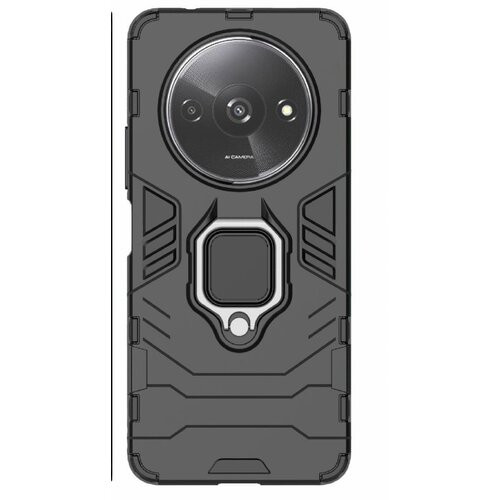 Puzdro Ring Armor Xiaomi Redmi A3 - čierne
