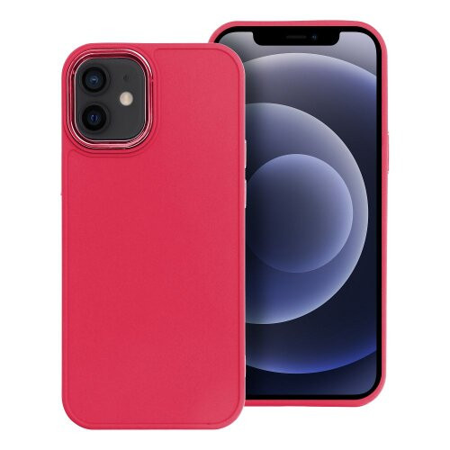 Puzdro Frame TPU iPhone 12 mini - červené