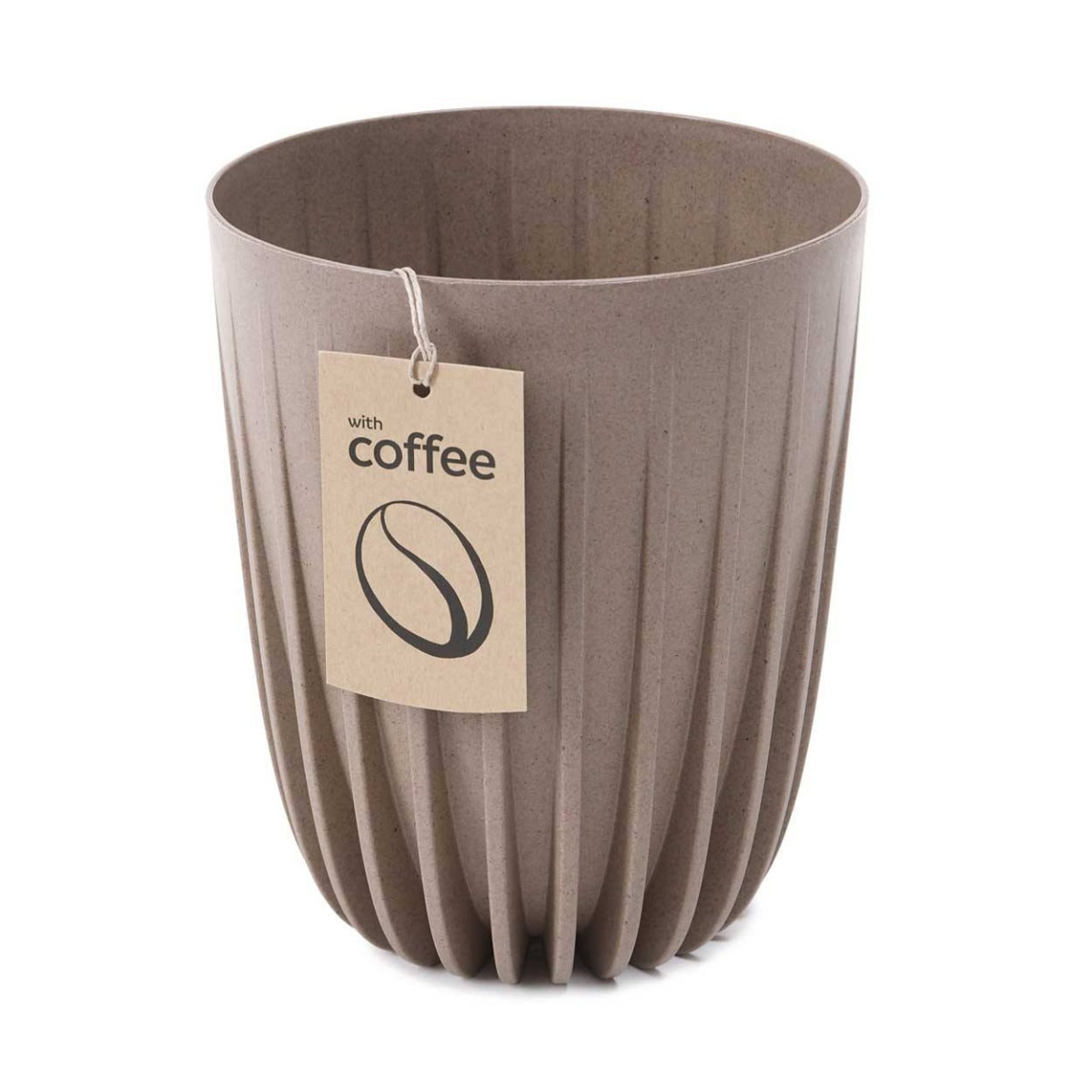 Květináč STRIPPED ECO V 30 cm latte