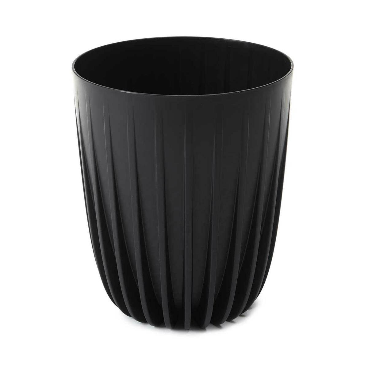 Květináč STRIPPED ECO VI 25 cm černý