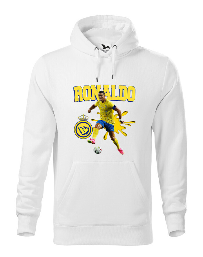 Pánská mikina s potiskem hráče Ronaldo - Al Nassr - ideální pro fanoušky Ronalda