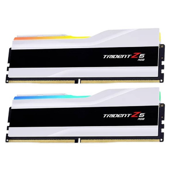 G.SKILL 32 GB pamäťová sada DDR5 6000 CL32 Trident Z5 RGB, biela F5-6000J3238F16GX2-TZ5RW