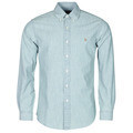 Košele s dlhým rukávom Polo Ralph Lauren CHEMISE AJUSTEE EN CHAMBRAY DENIM COL BOUTONNE LOGO PONY PLAYER