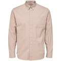 Košele s dlhým rukávom Selected  Noos Regrick Oxford Shirt - Shadow Gray