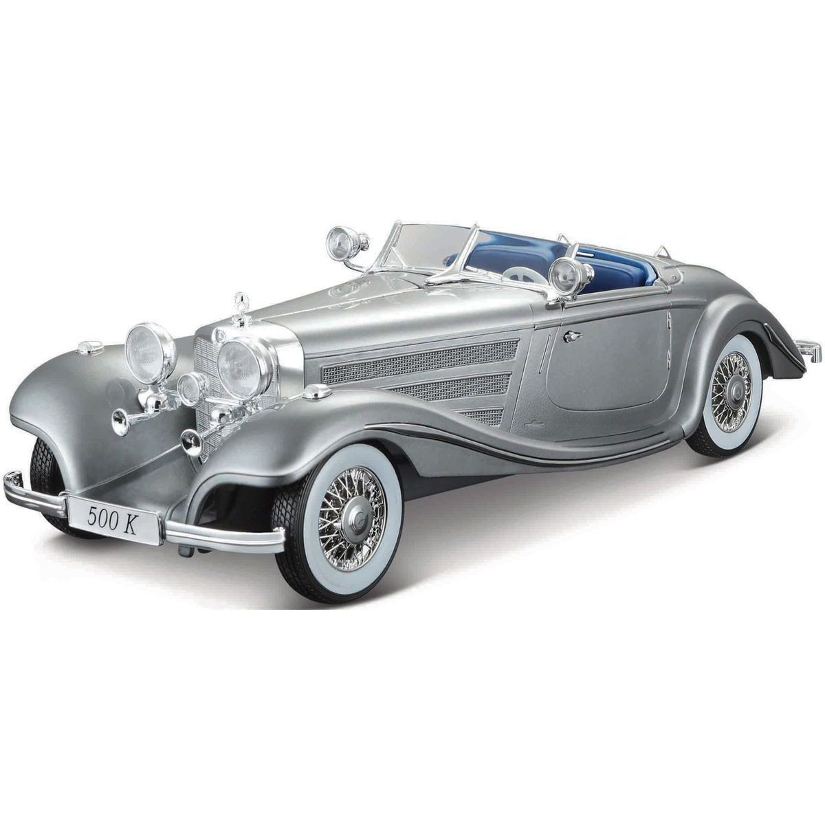 Maisto 1936 Mercedes-Benz 500 K Typ Specialroadster metal šedá 1 : 18