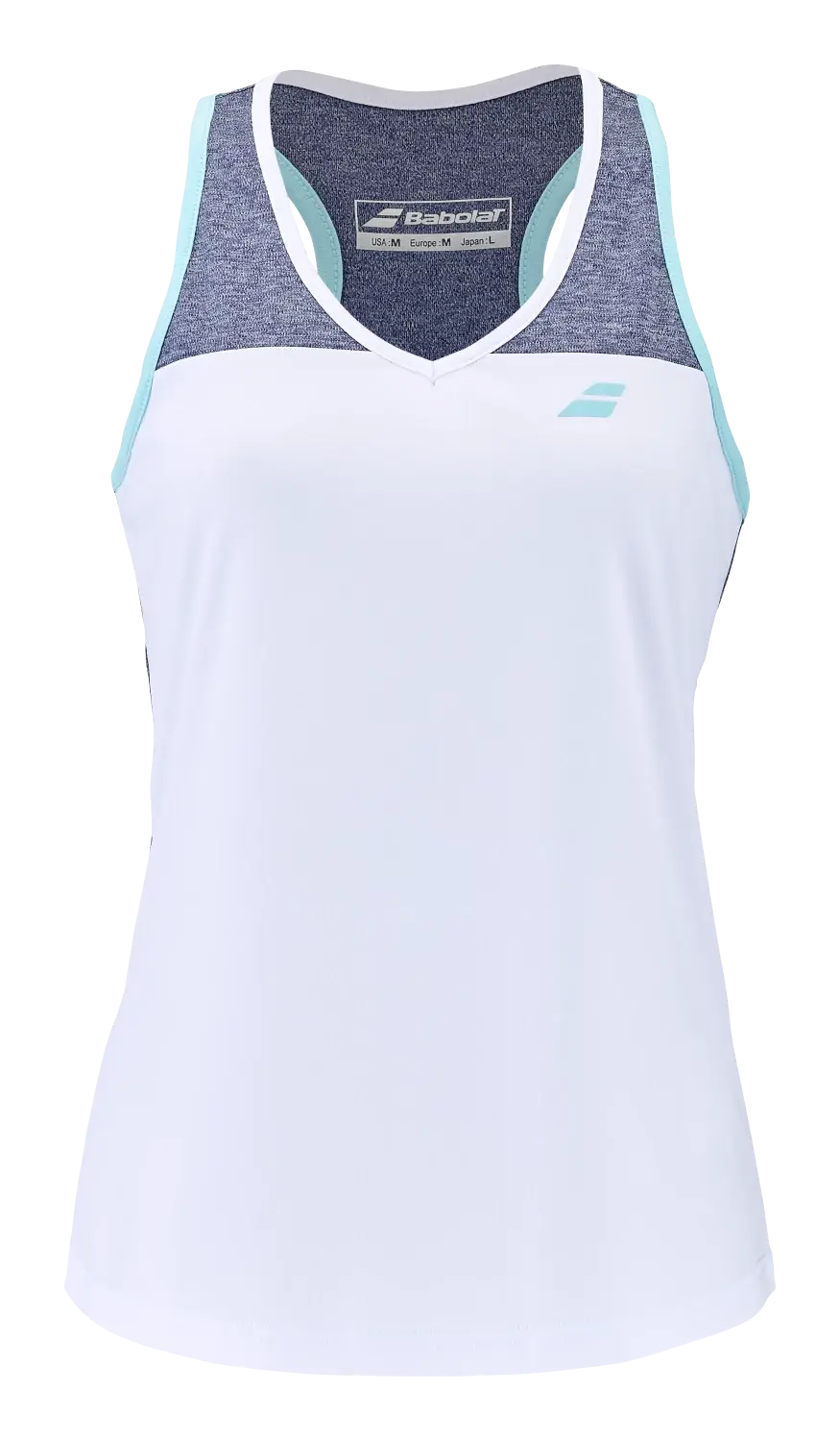 Dámské tílko Babolat  Play Tank Top Women White/Blue S