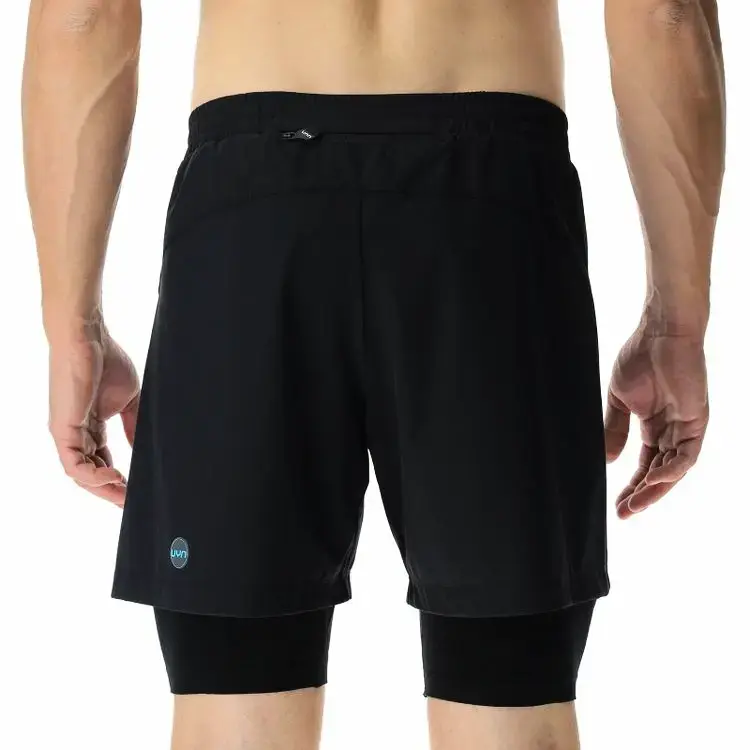 Men's Shorts UYN RUNNING EXCELERATION OW PERFORMANCE 2IN1 SHORT Black