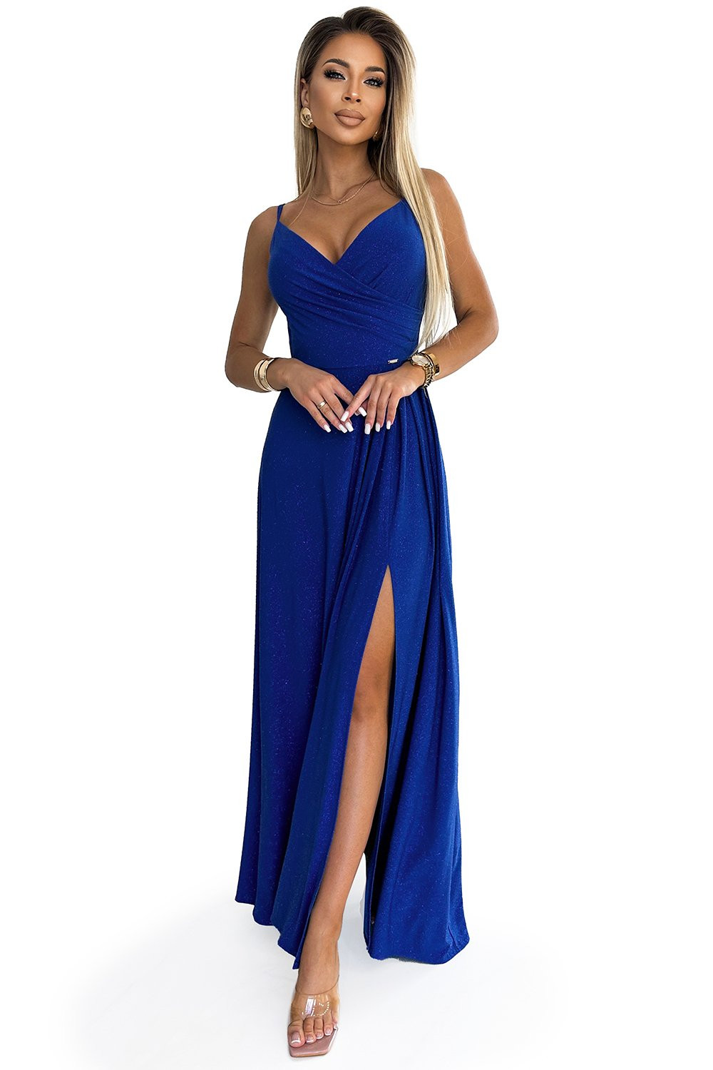 Elegant maxi long dress with straps Numoco