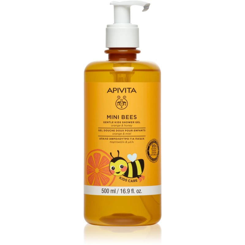 Apivita Kids Mini Bees sprchový gél na telo a vlasy pre deti 500 ml