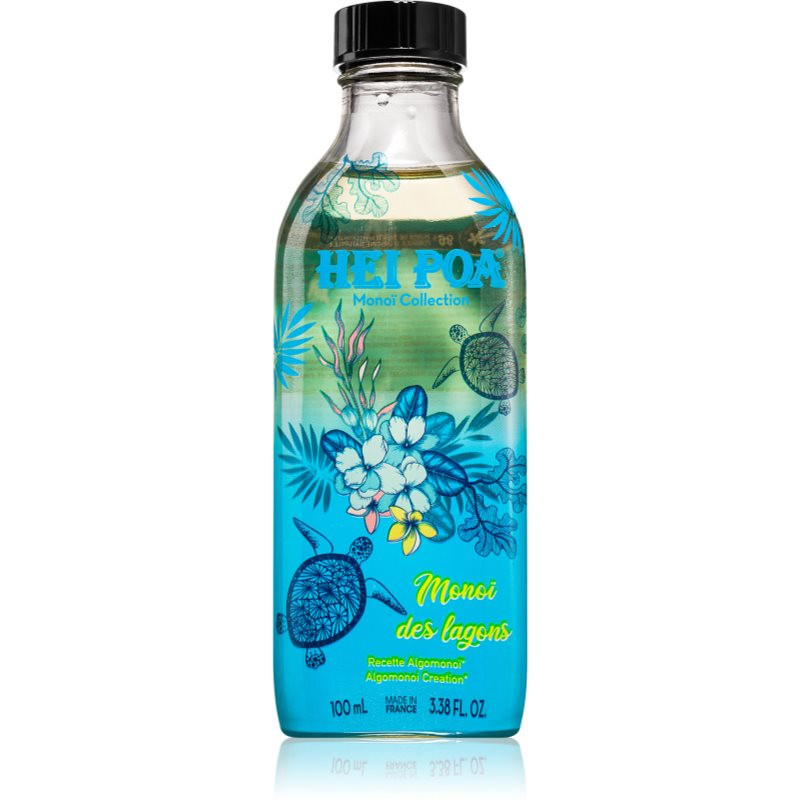 Hei Poa Tahiti Monoi Oil Lagoon with Algomonoi hydratačný olej na telo a vlasy 100 ml