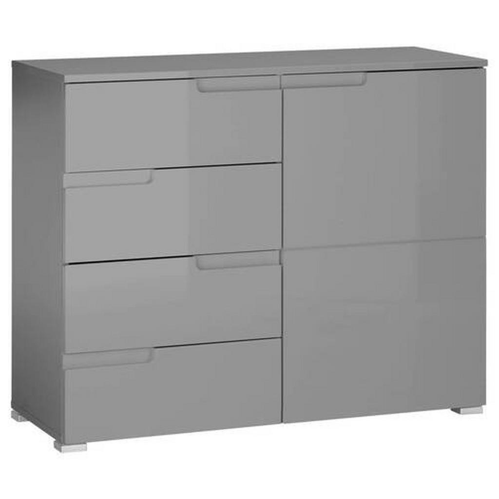 KOMODA, sivá, 100/80/40 cm