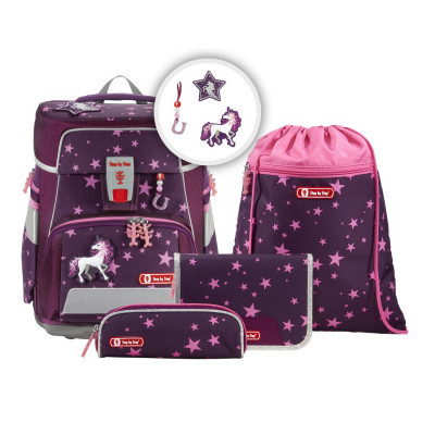 Školská aktovka SPACE pre prvákov - 5-dielna súprava, Step by Step Unicorn Nuala