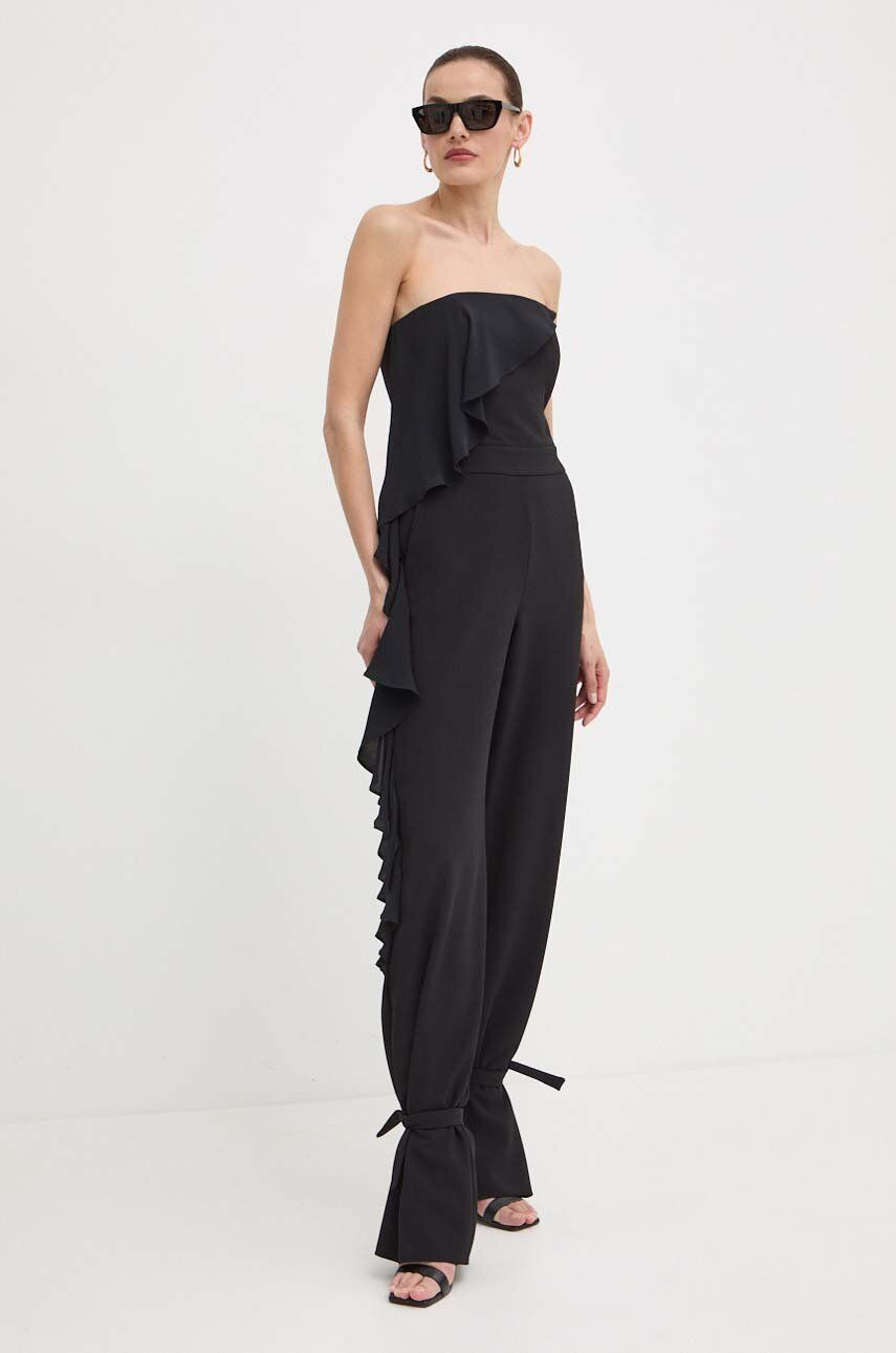 Overal Marella čierna farba, s okrúhlym výstrihom, 2413241032200