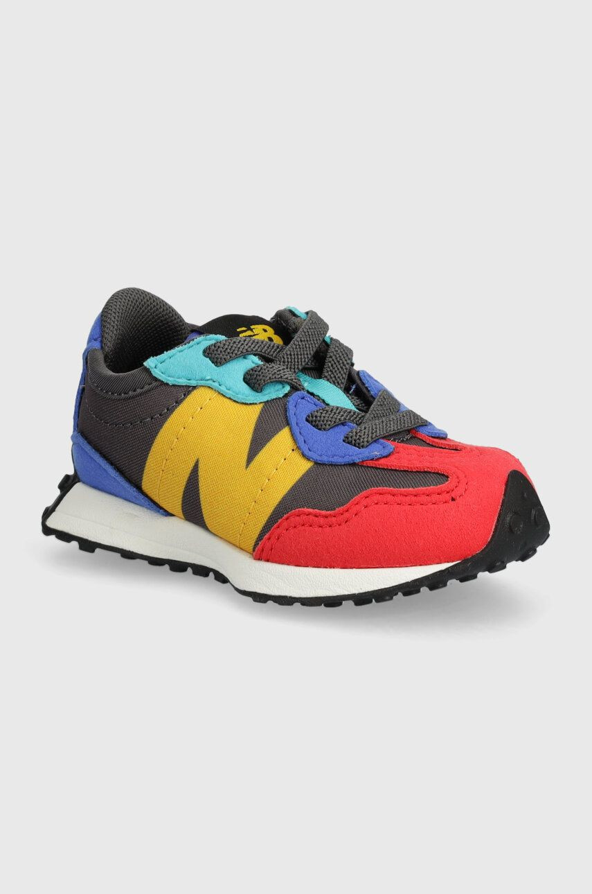 Detské tenisky New Balance 327 šedá farba