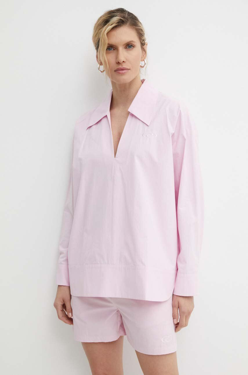 Bavlnená blúzka Résumé VictoriaRS Shirt dámska, ružová farba, jednofarebná, 19610951