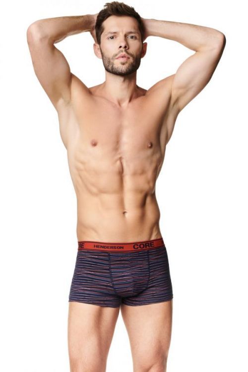 Pánske boxerky AREA 2-Pack 39321 GRANAT-POMARAŃCZ 2XL