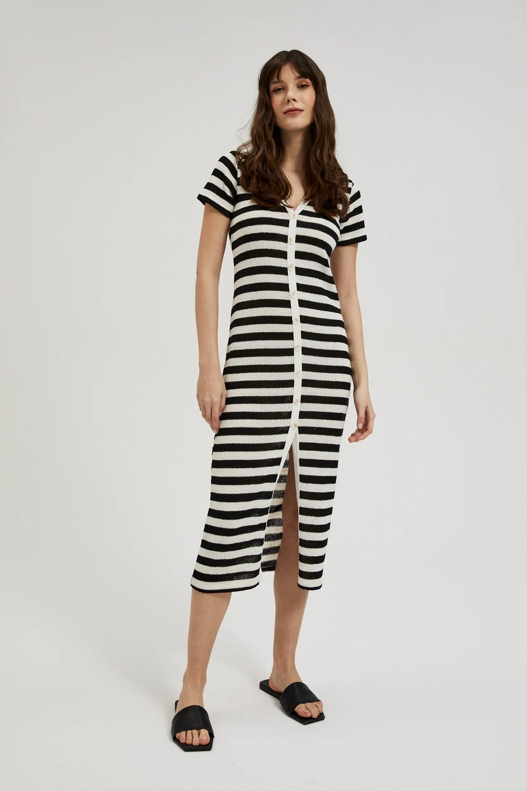 Women's dress MOODO - black/white