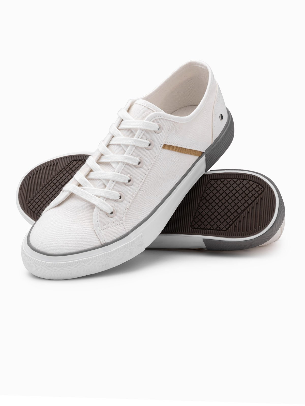 Ombre Classic men's sneakers with rivets - white