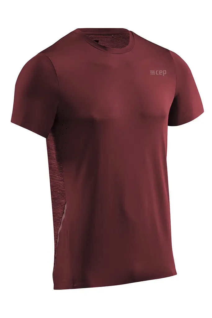 Men's T-Shirt CEP Round Neck SS Dark Red