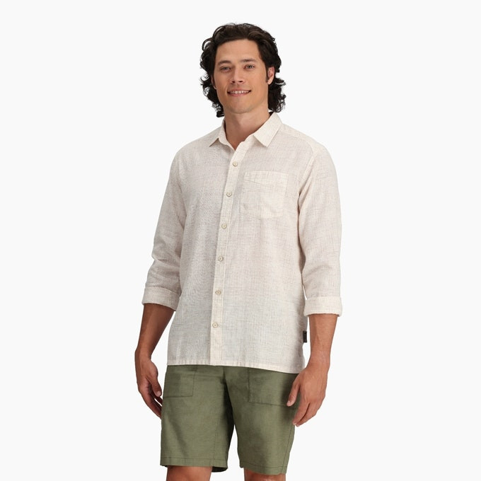 Pánska košeľa Royal Robbins HEMPLINE SPACED L/S
