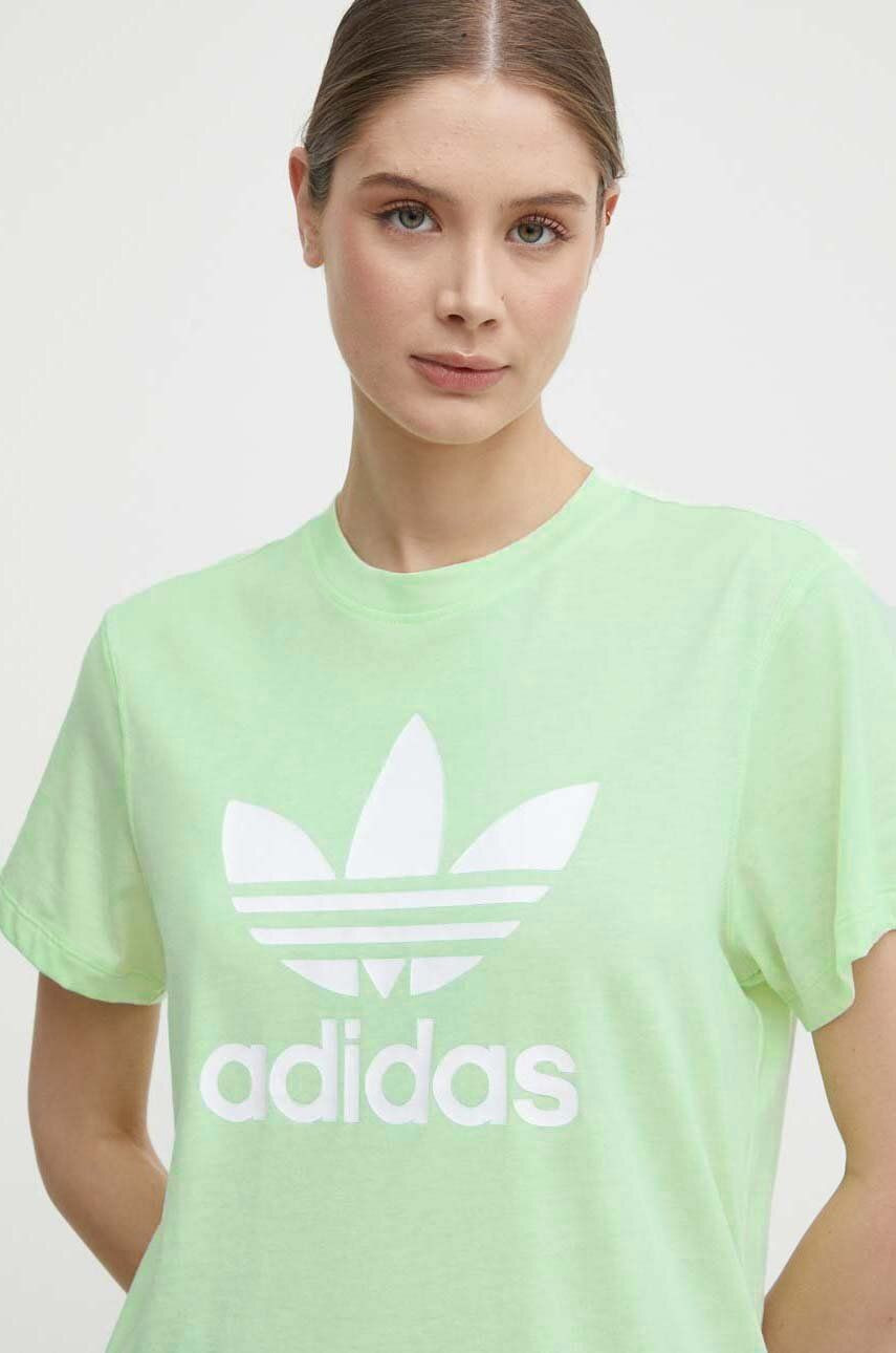 Tričko adidas Originals dámske, zelená farba, IN8436