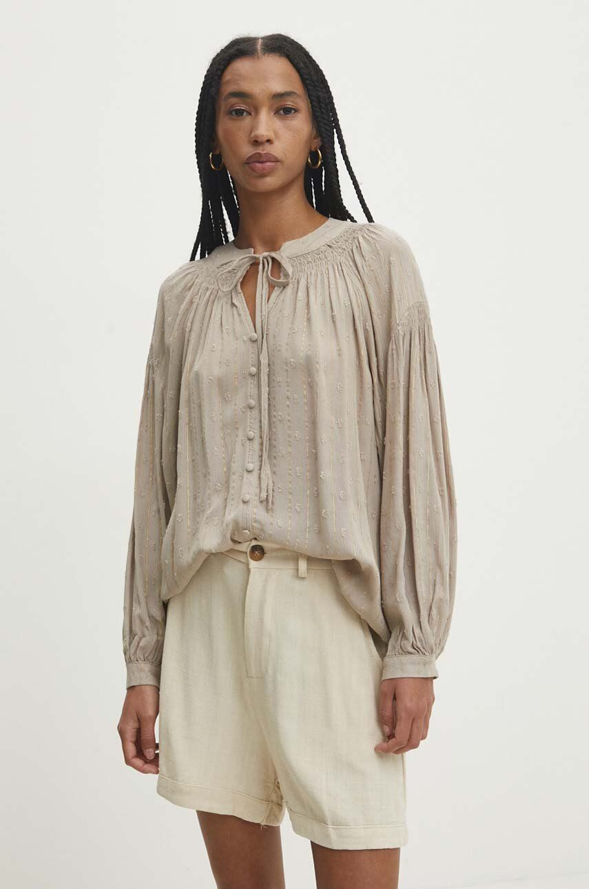 Blúzka Answear Lab dámska, béžová farba