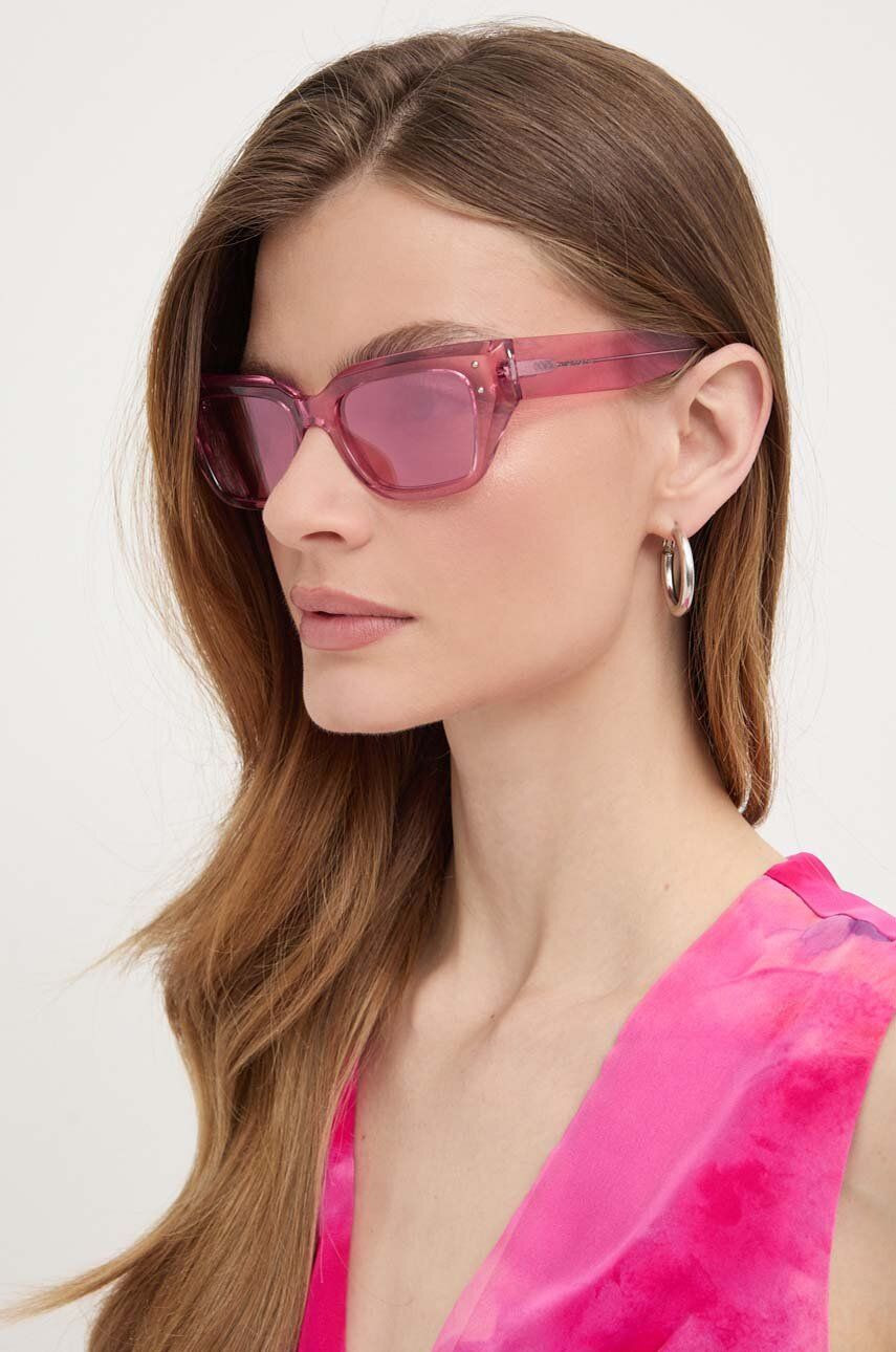 Slnečné okuliare Dolce & Gabbana dámske, ružová farba