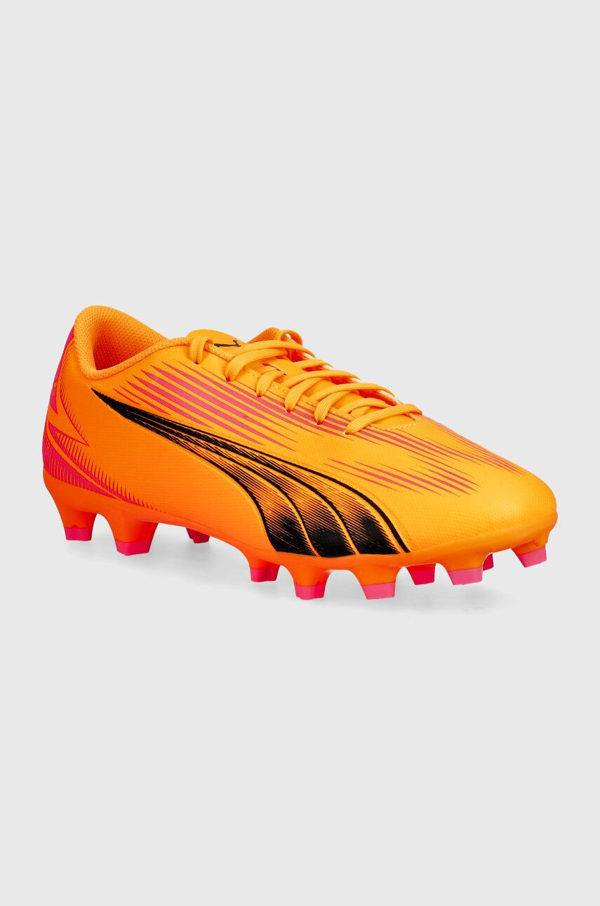 Kopačky Puma korki Ultra Play oranžová farba, 107763