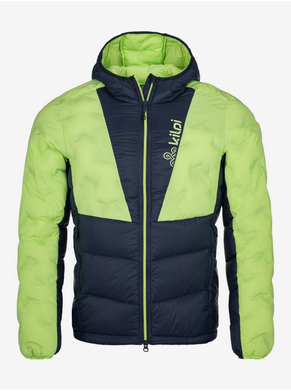 Čierno-zelená pánska zateplená bunda Kilpi Tevery-M